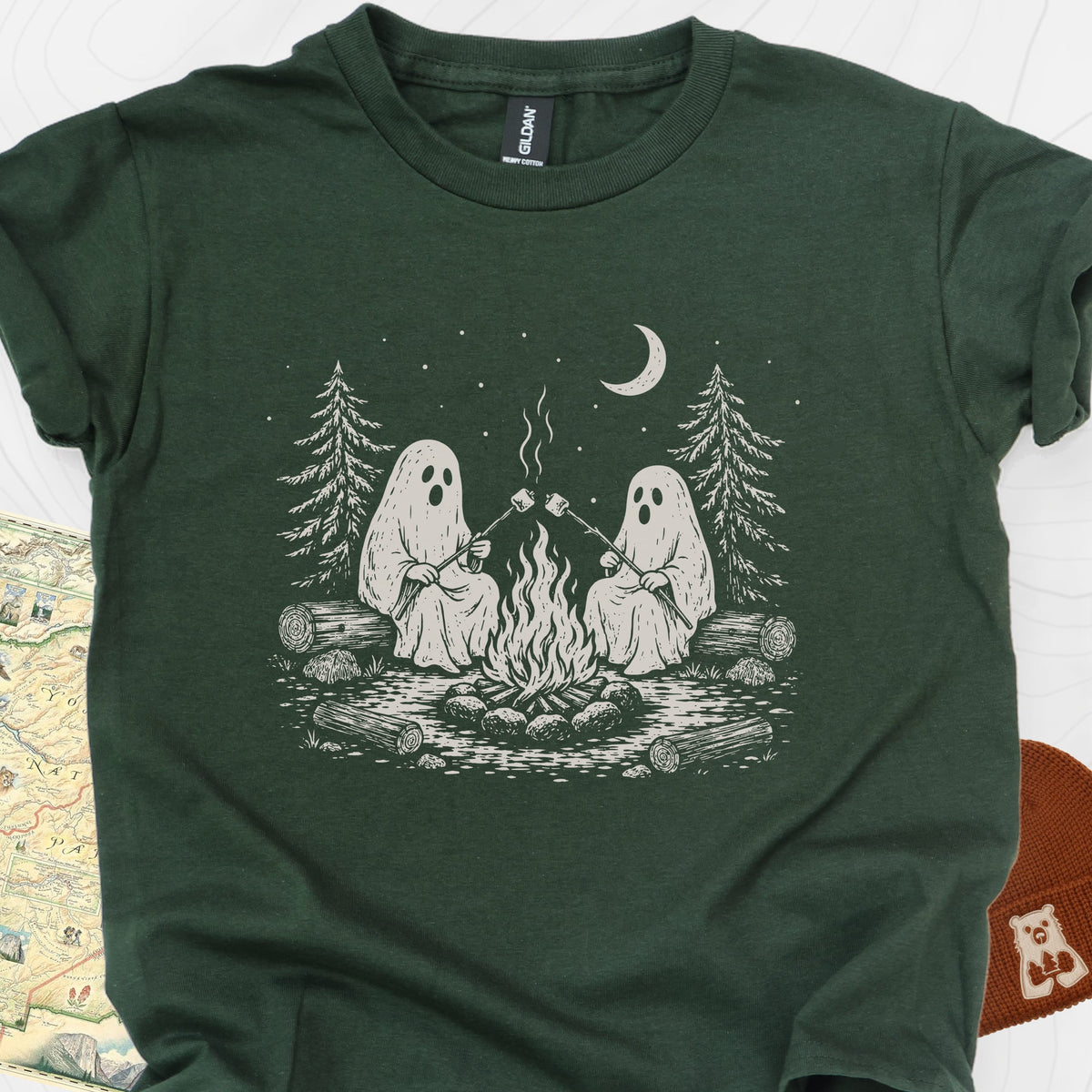 Ghostly Campfire Youth Tee