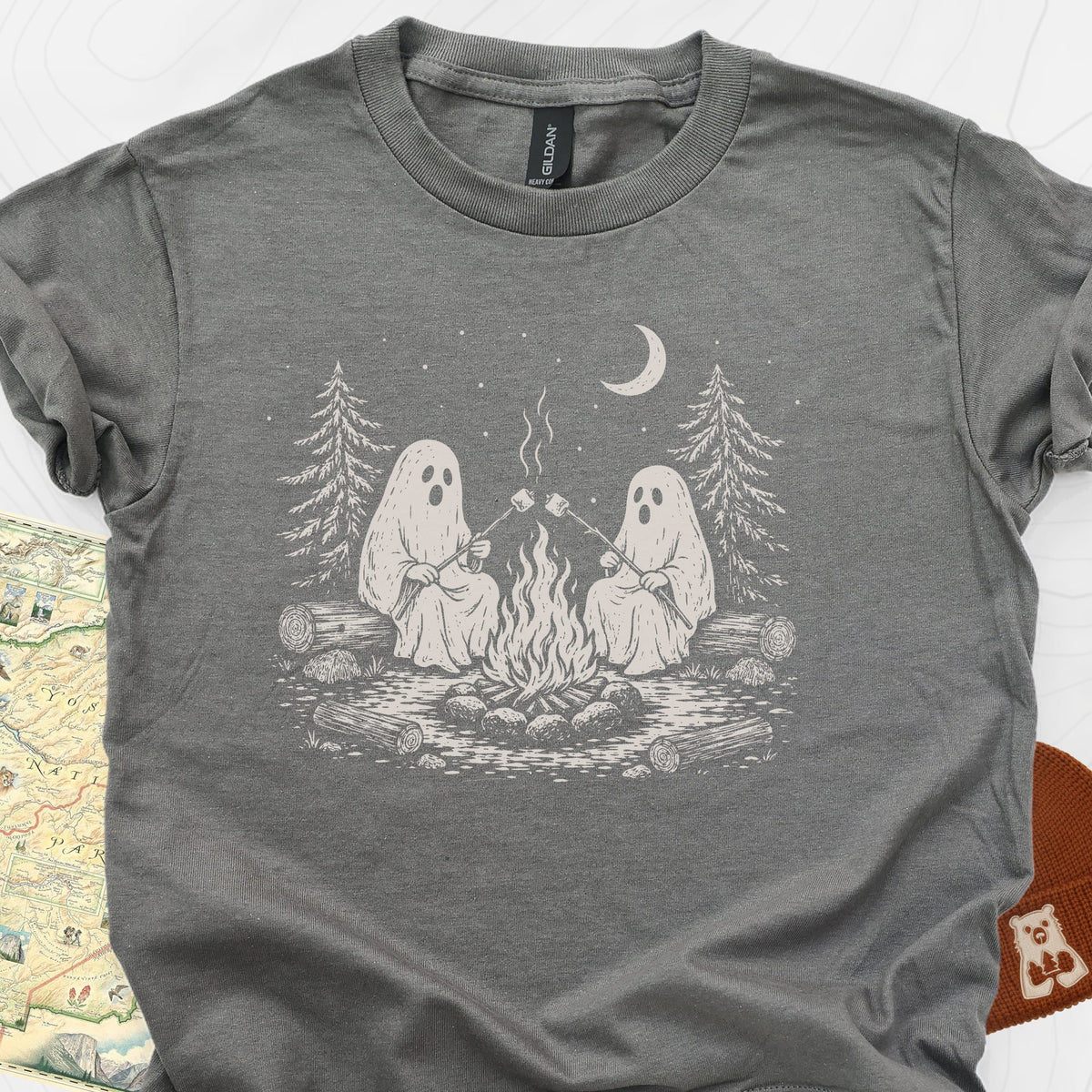 Ghostly Campfire Youth Tee