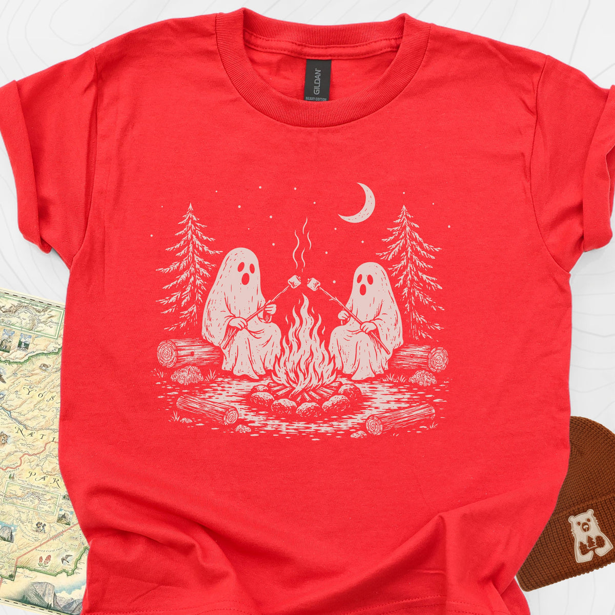 Ghostly Campfire Youth Tee