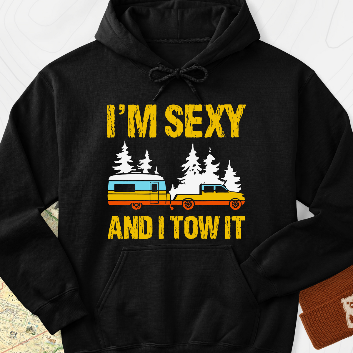 I'm Sexy and I Tow It Hoodie - Black