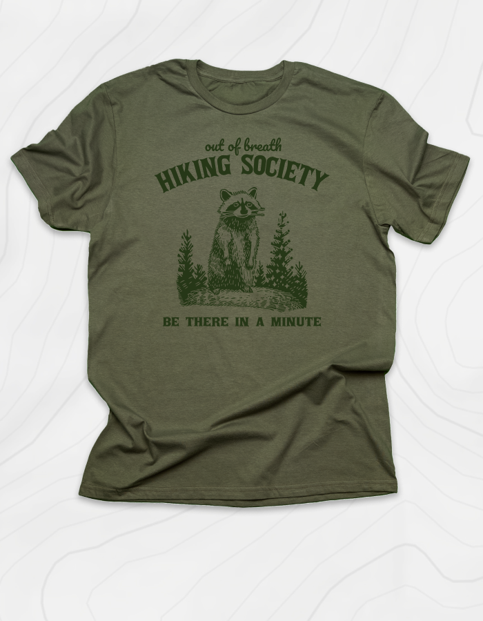 Out Of Breath Hiking Society T-Shirt