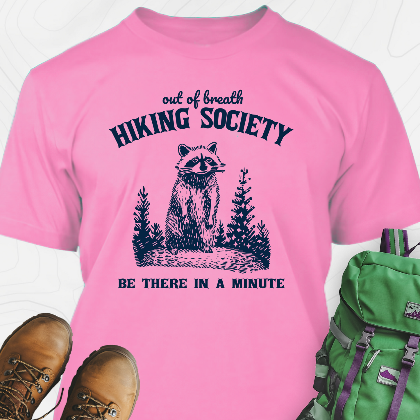 Out Of Breath Hiking Society T-Shirt