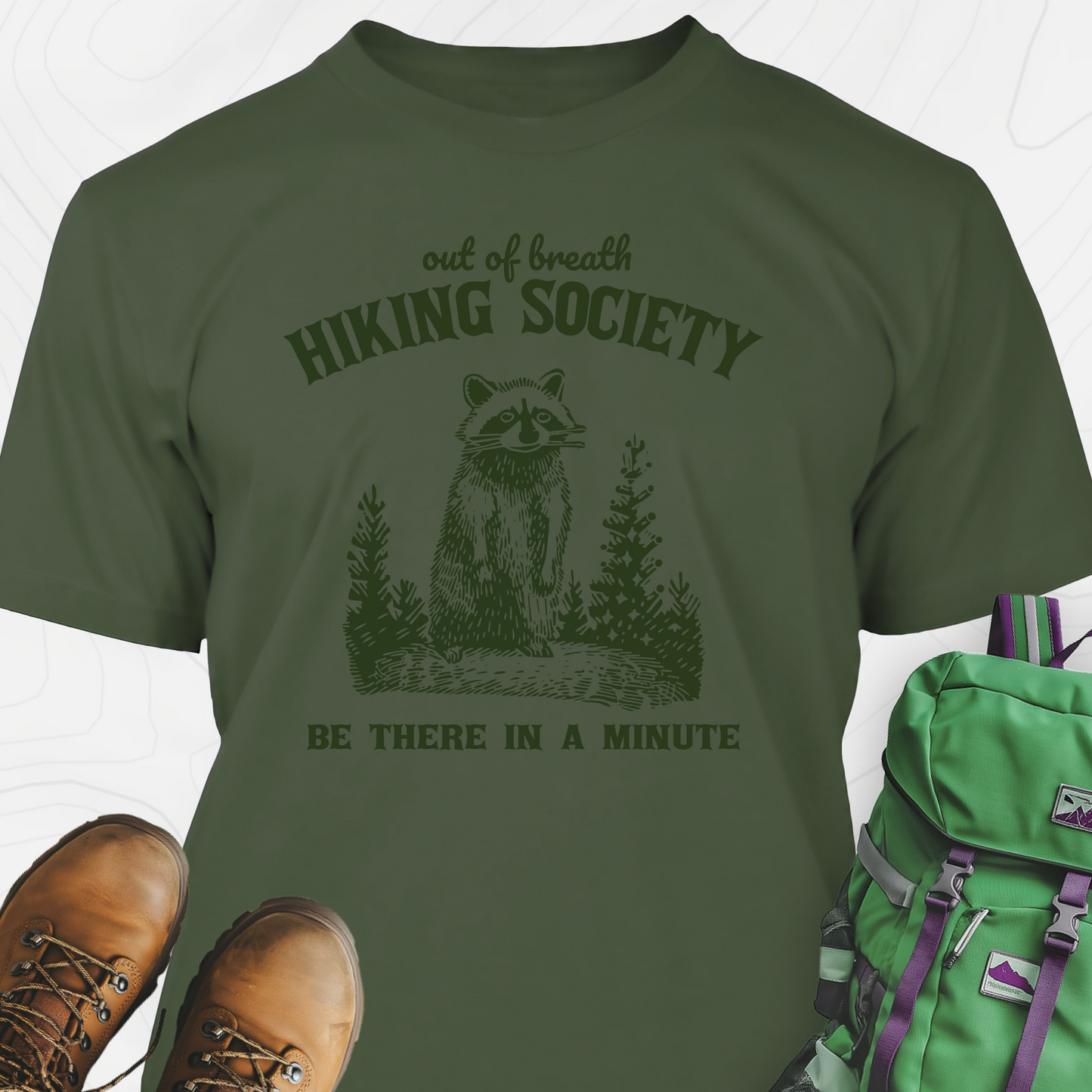 Out Of Breath Hiking Society T-Shirt
