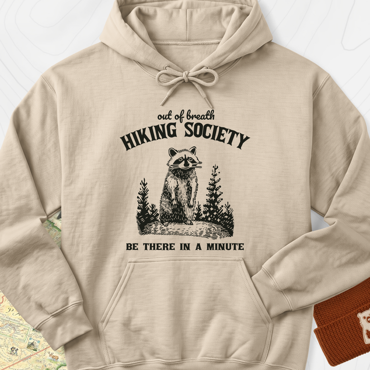 Out Of Breath Hiking Society Hoodie - Sand
