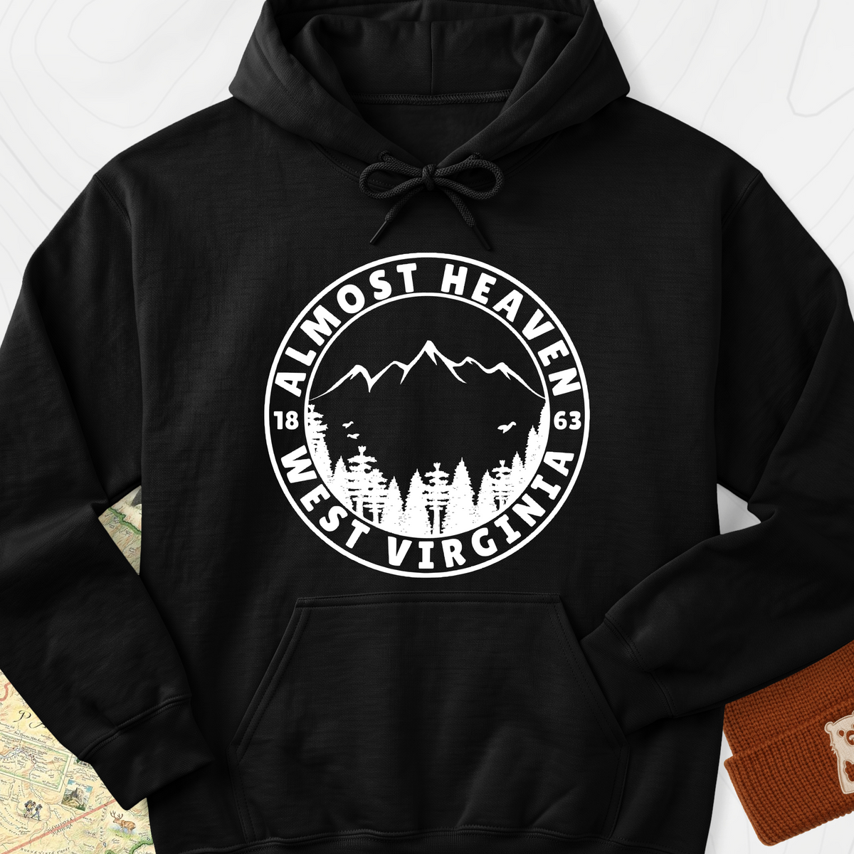 Almost Heaven Hoodie - Black