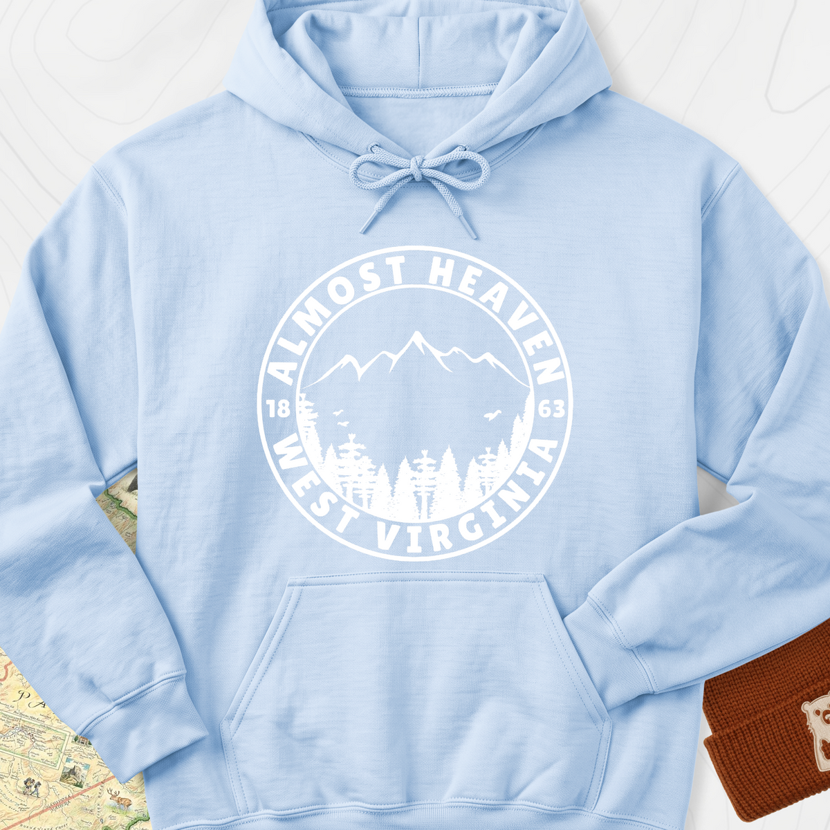 Almost Heaven Hoodie - Light Blue
