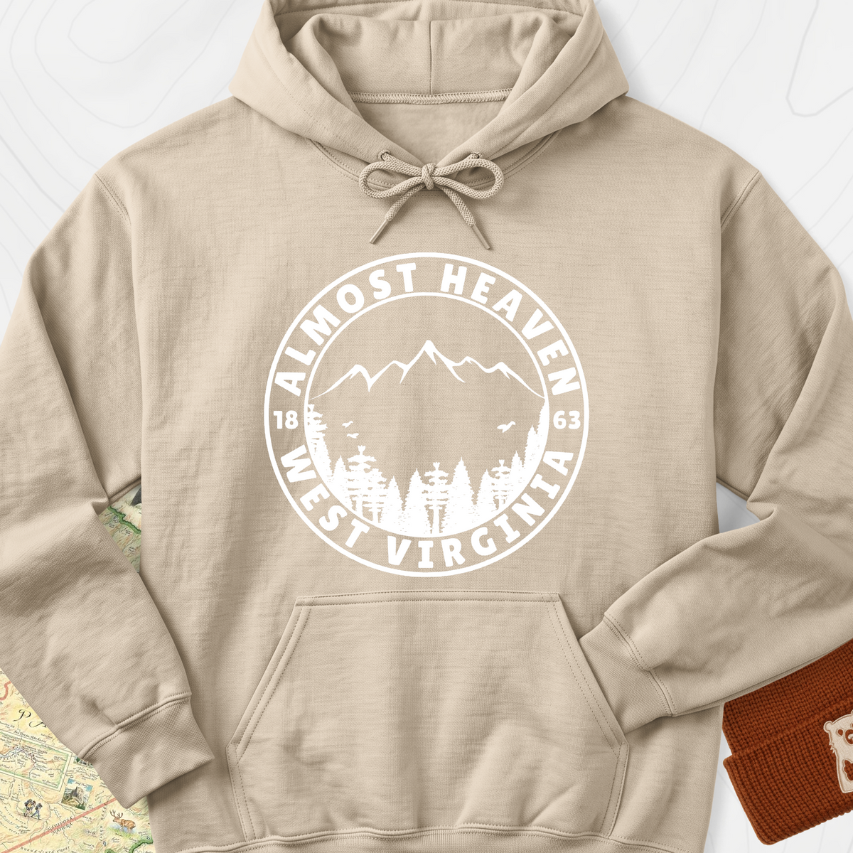 Almost Heaven Hoodie - Sand