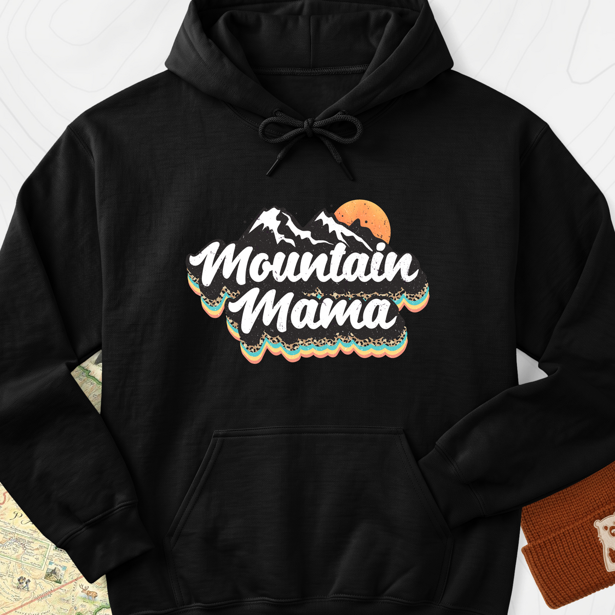 Mountain Mama Adventure Hoodie - Black