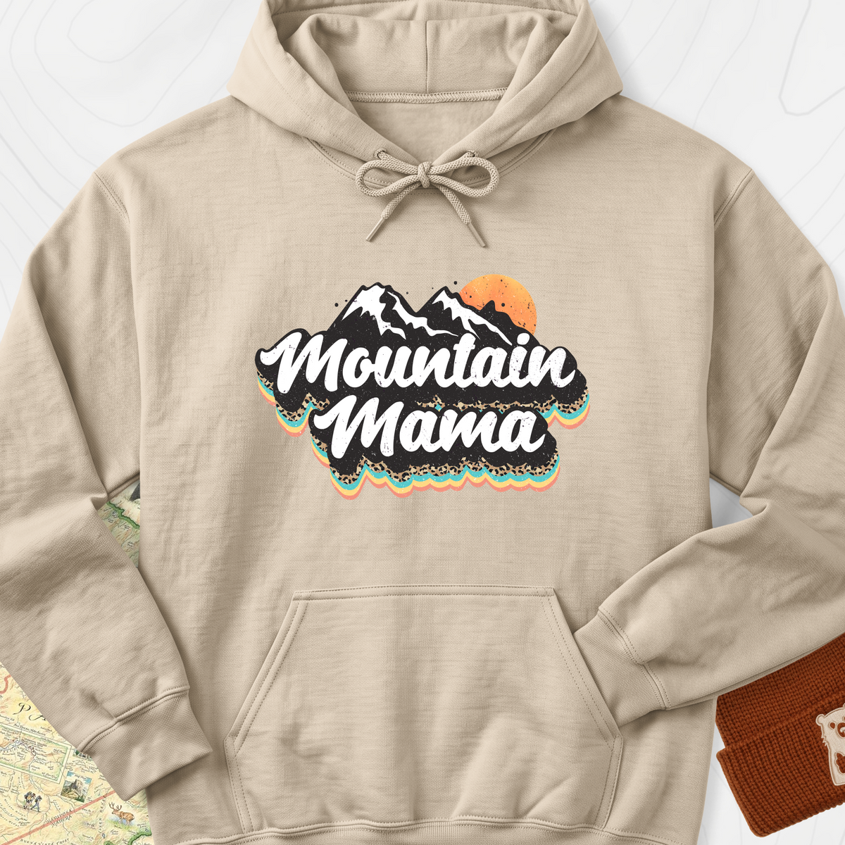 Mountain Mama Adventure Hoodie - Sand
