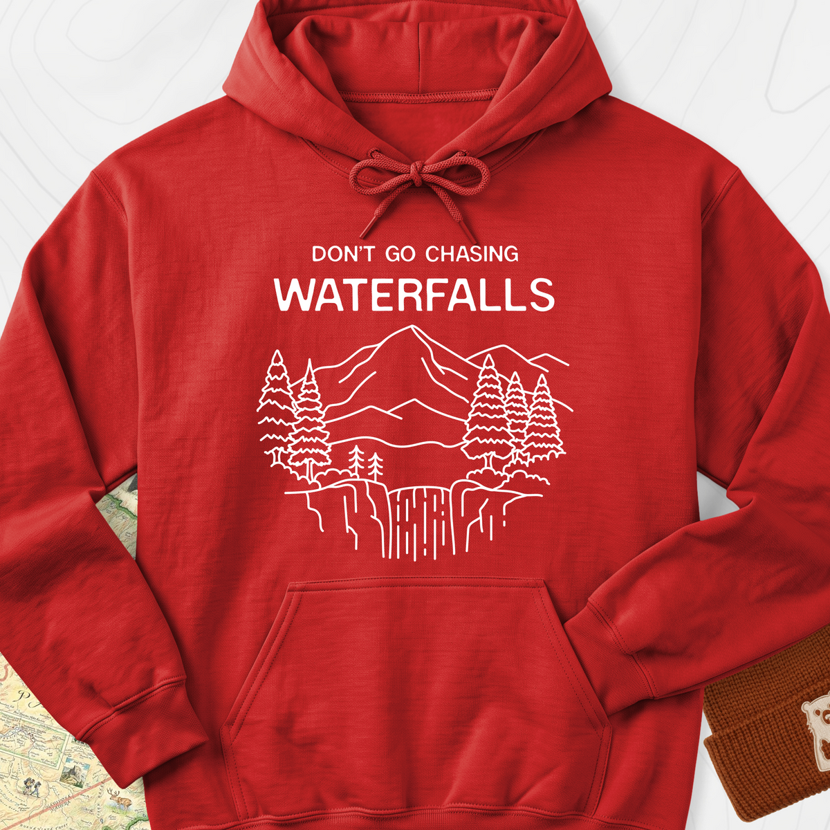 Dont Go Chasing Waterfalls Hoodie - Red