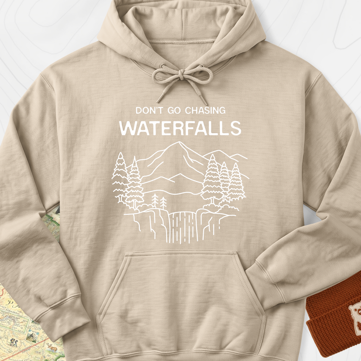Dont Go Chasing Waterfalls Hoodie - Sand