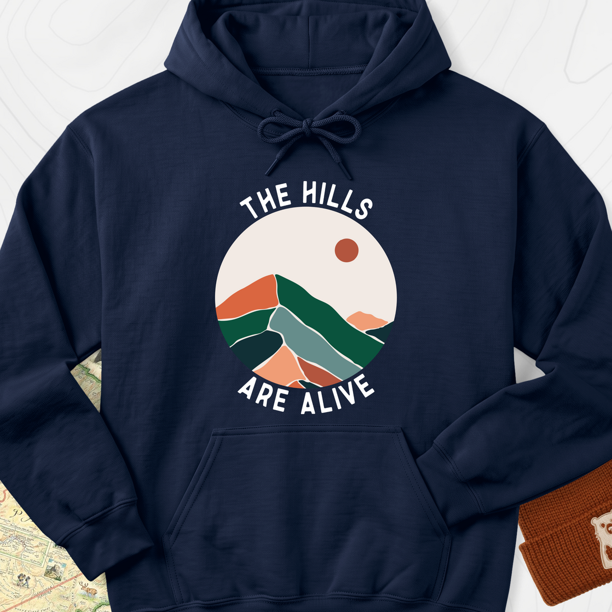 The Hills Are Alive Hoodie - Navy