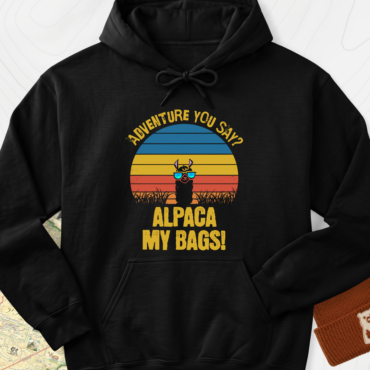 Alpaca My Bags Hoodie - Black