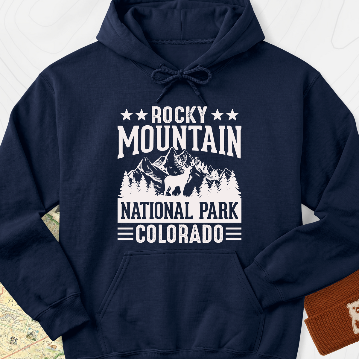 Rocky Mountain Hoodie - Navy