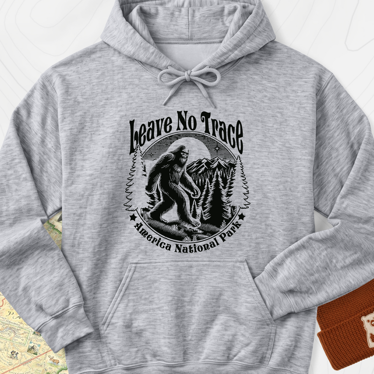 Leave No Trace Hoodie - Sport Grey