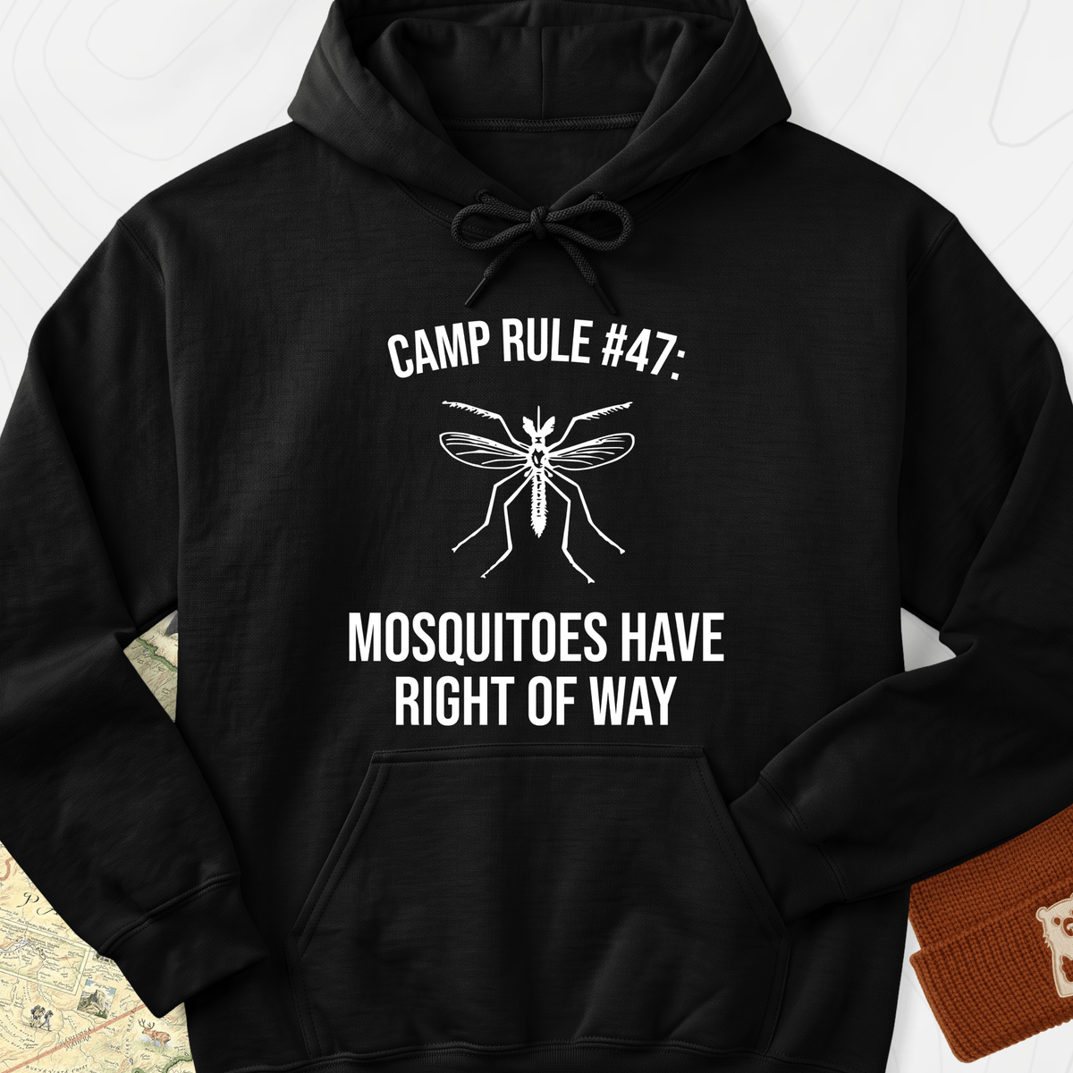 Mosquitoes Have Right Of Way Hoodie - Black