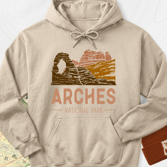 Arches National Park Hoodie - Sand