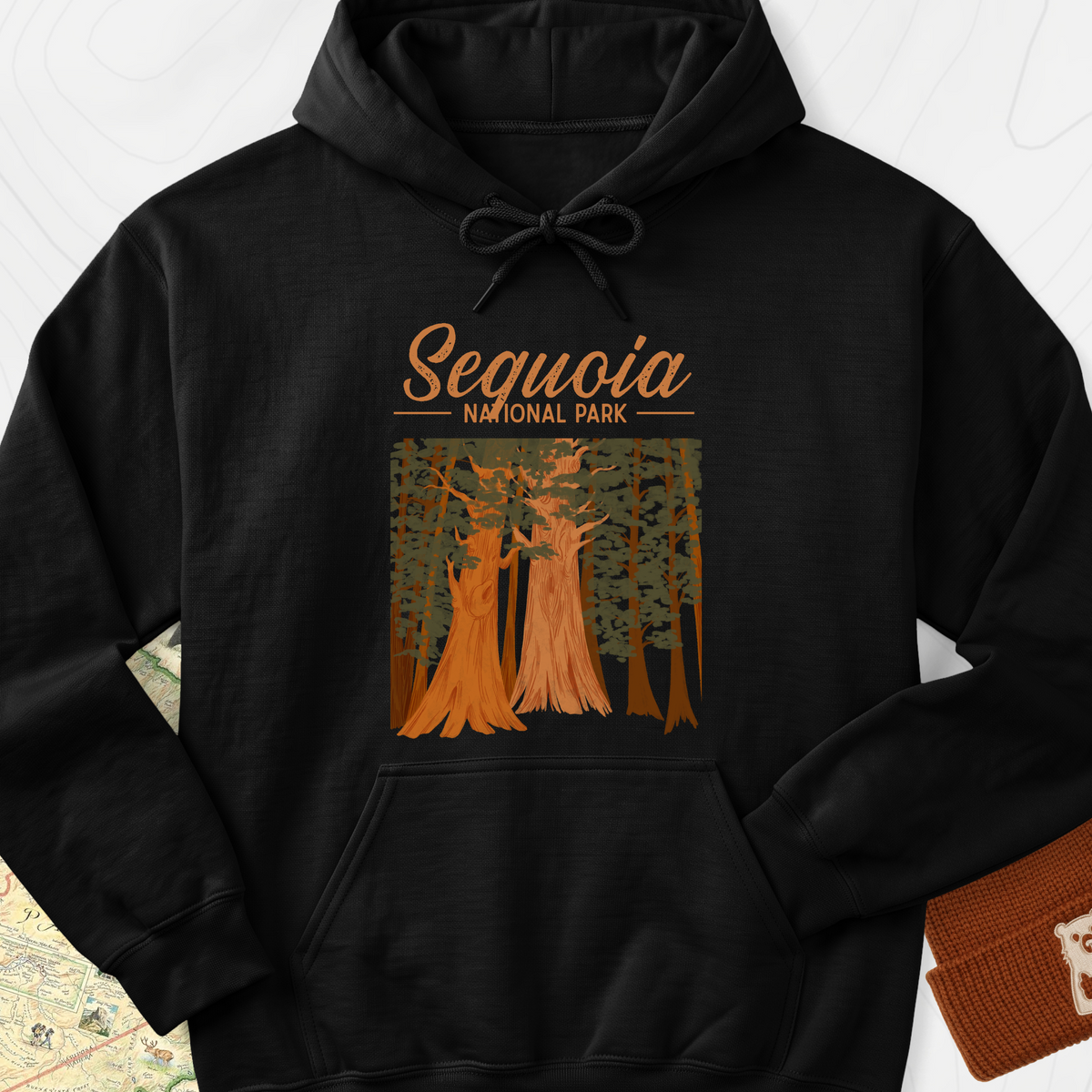 Sequoia National Park Hoodie - Black