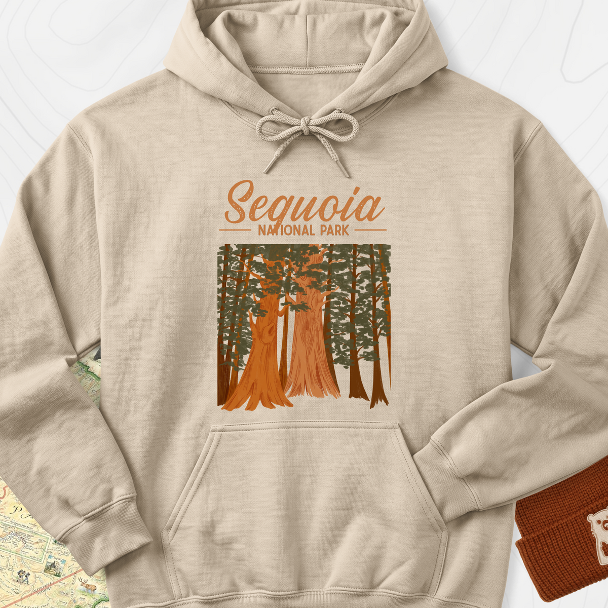 Sequoia National Park Hoodie - Sand