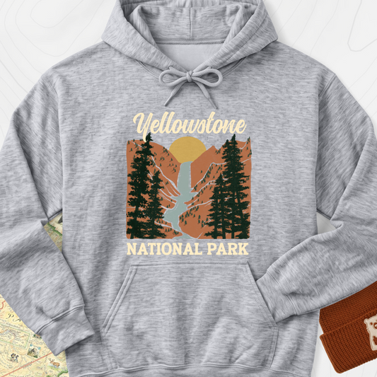 Yellowstone National Park Hoodie - Sport Grey