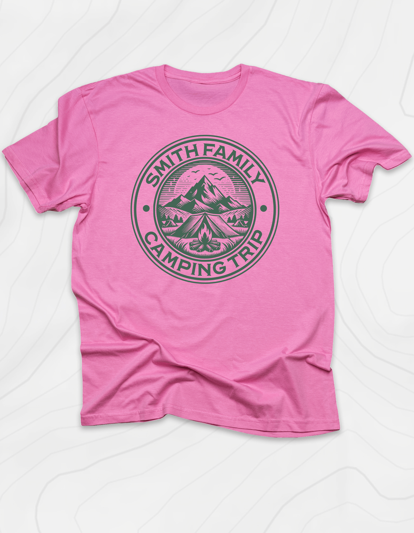 Custom Family Camping Badge T-Shirt