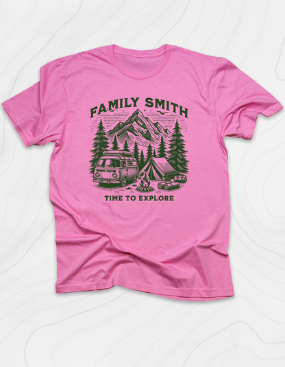 Custom Family Time to Explore T-Shirt