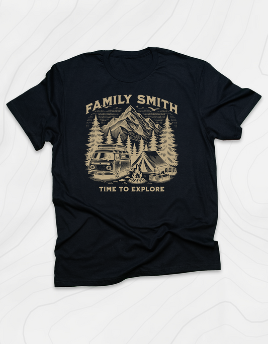 Custom Family Time to Explore T-Shirt