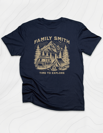 Custom Family Time to Explore T-Shirt