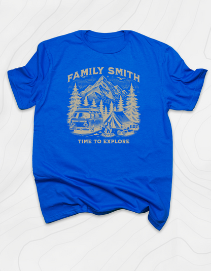 Custom Family Time to Explore T-Shirt