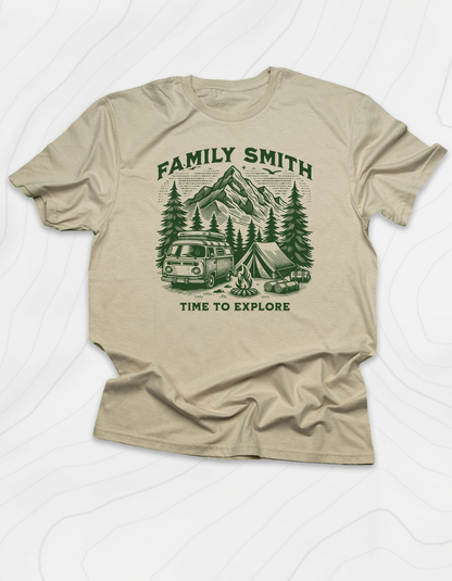 Custom Family Time to Explore T-Shirt