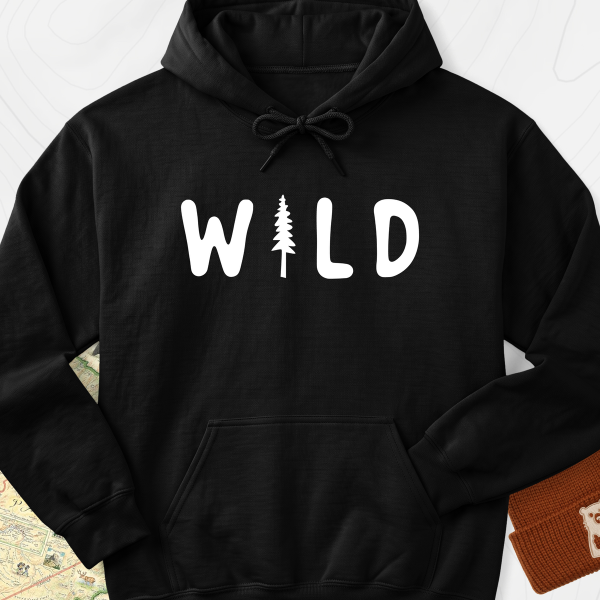 Wild Tree Hoodie - Black