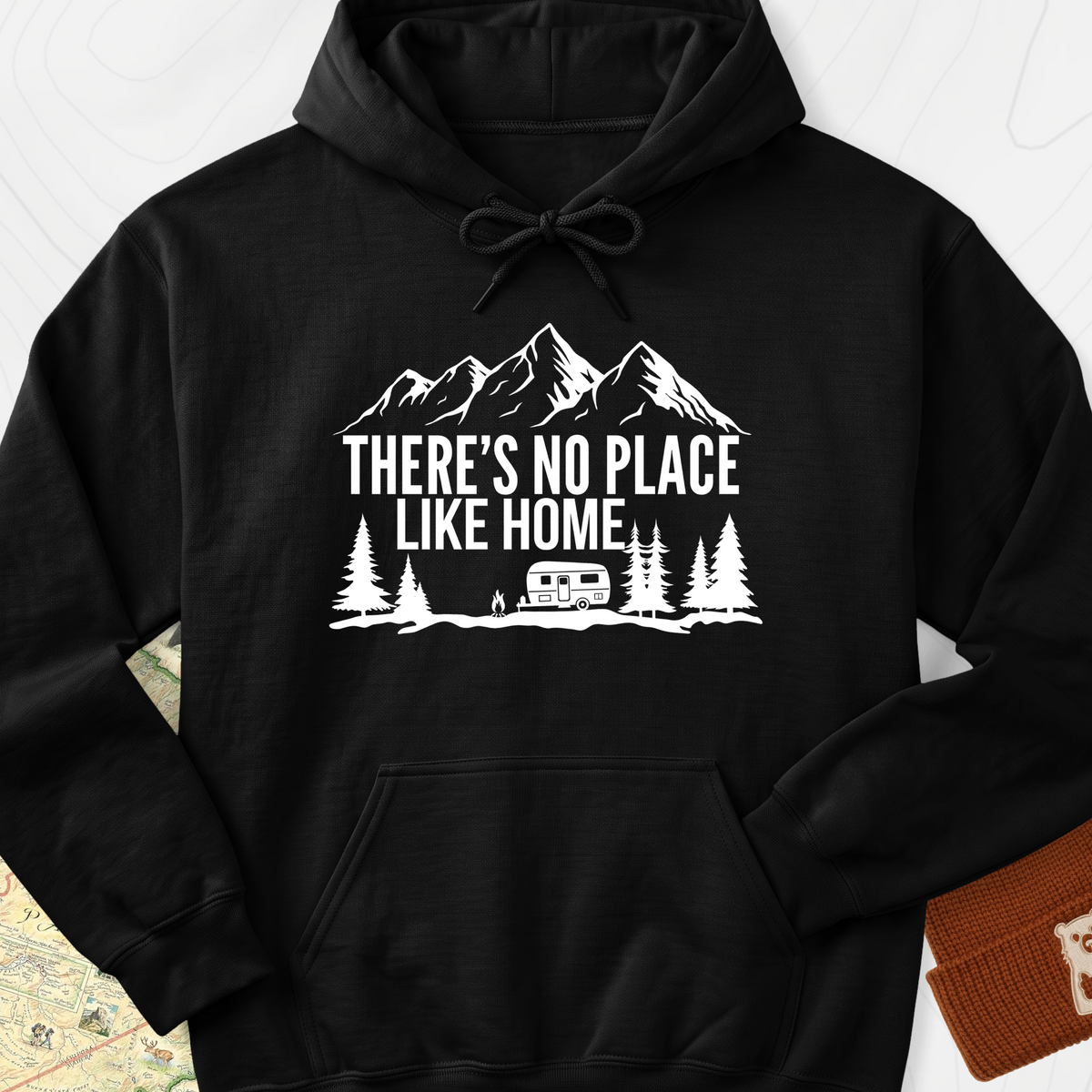 There's No Place Like Home Hoodie - Black