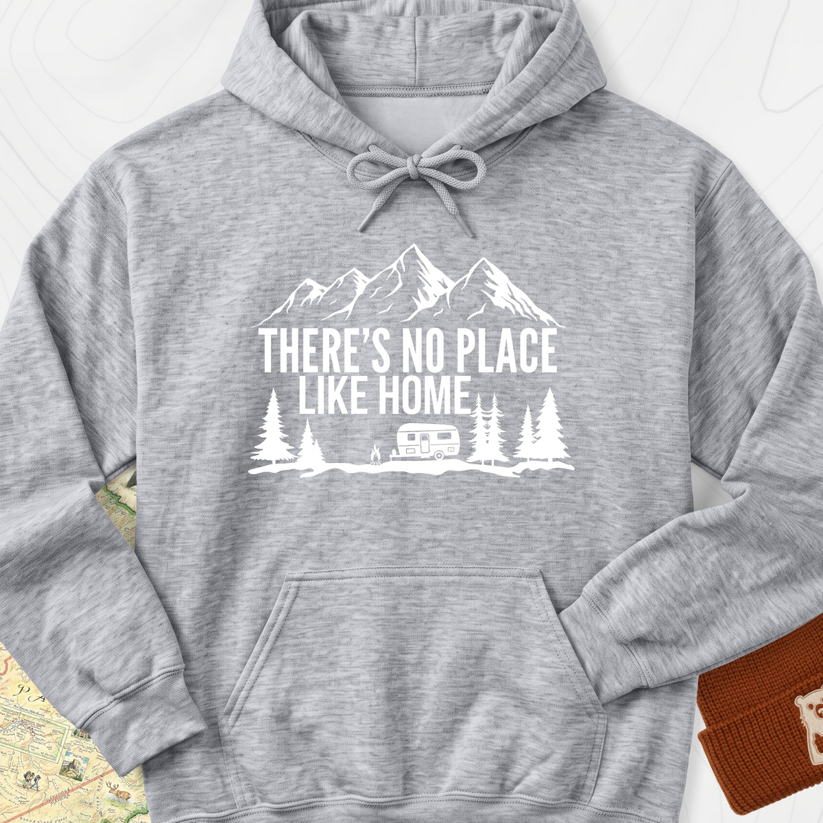There's No Place Like Home Hoodie - Sport Grey