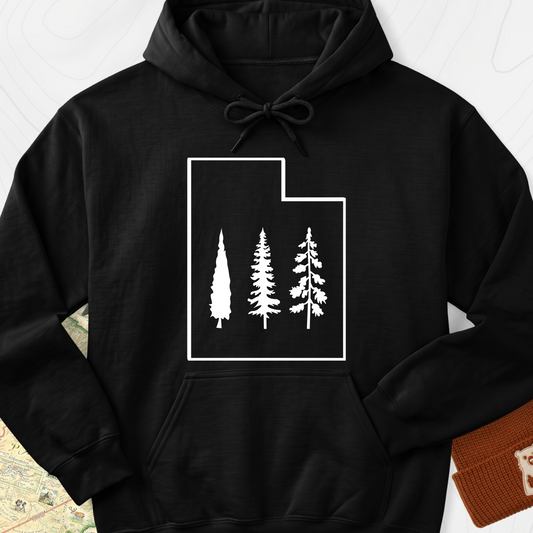 Utah Trees Hoodie - Black