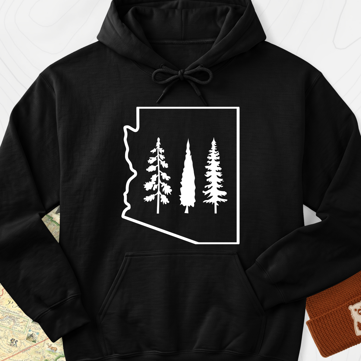 Arizona Trees Hoodie - Black