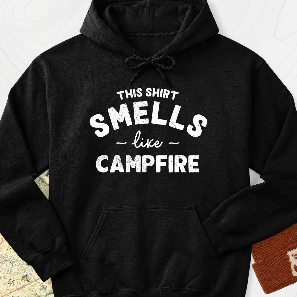 This Shirt Smells Like Campfire Hoodie - Black