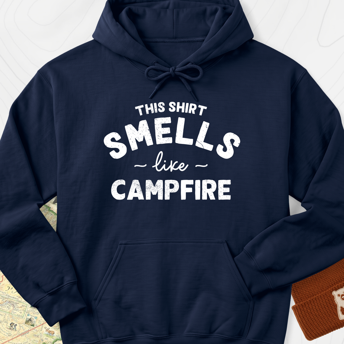 This Shirt Smells Like Campfire Hoodie - Navy