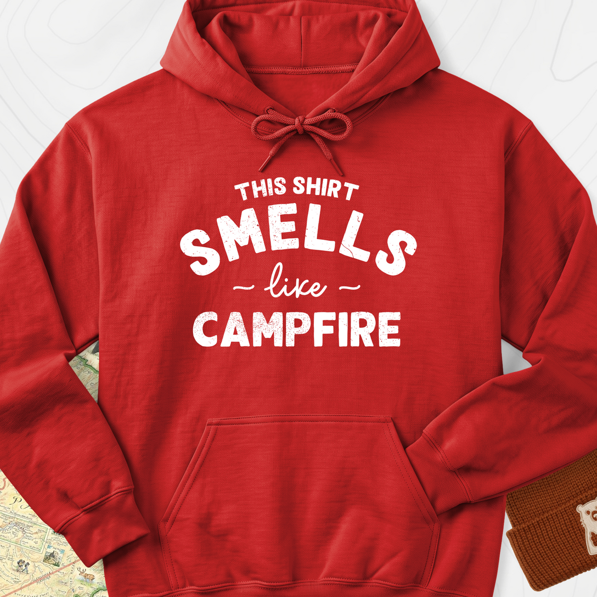 This Shirt Smells Like Campfire Hoodie - Red