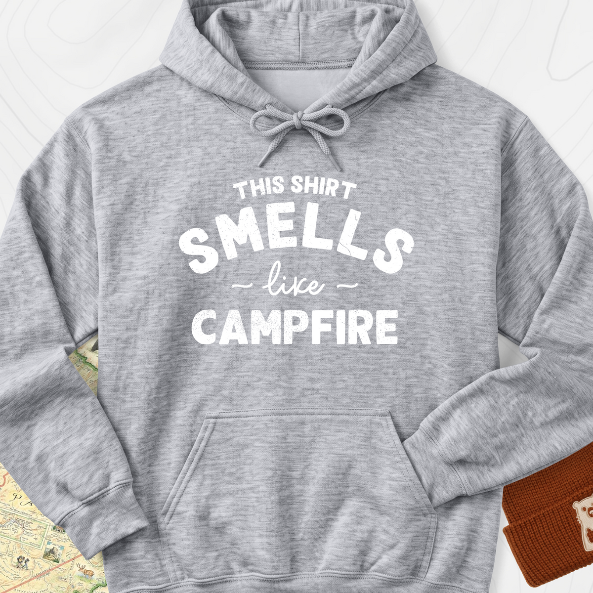 This Shirt Smells Like Campfire Hoodie - Sport Grey