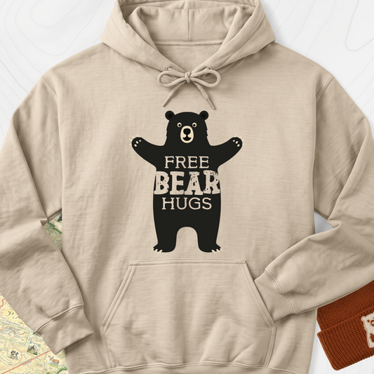 Free Bear Hugs Hoodie - Sand