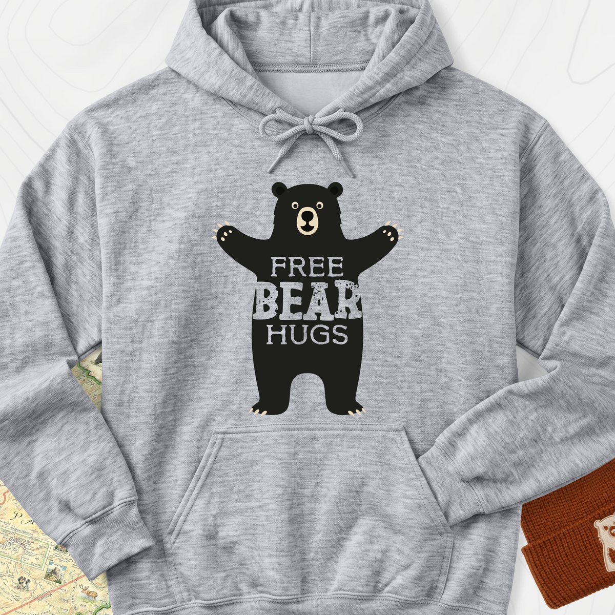 Free Bear Hugs Hoodie - Sport Grey