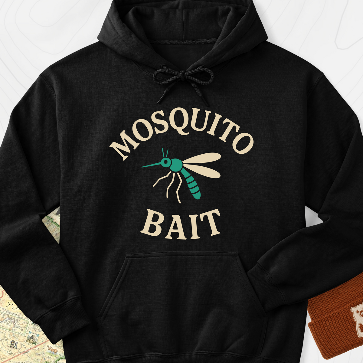 Classic Mosquito Bait Hoodie - Black