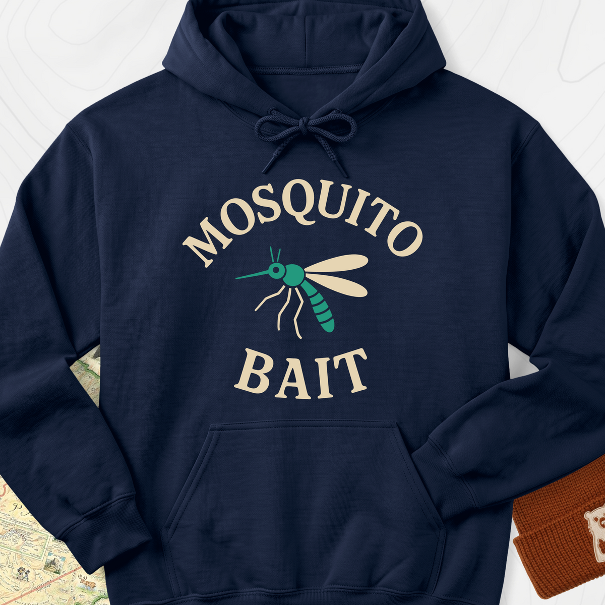Classic Mosquito Bait Hoodie - Navy