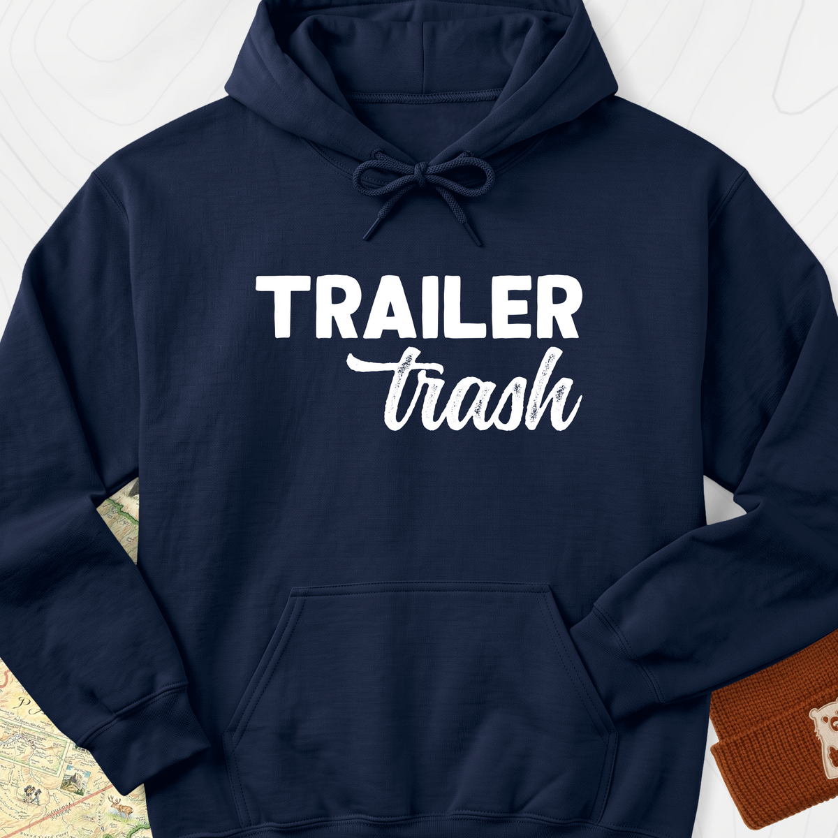 Trailer Trash Hoodie - Navy