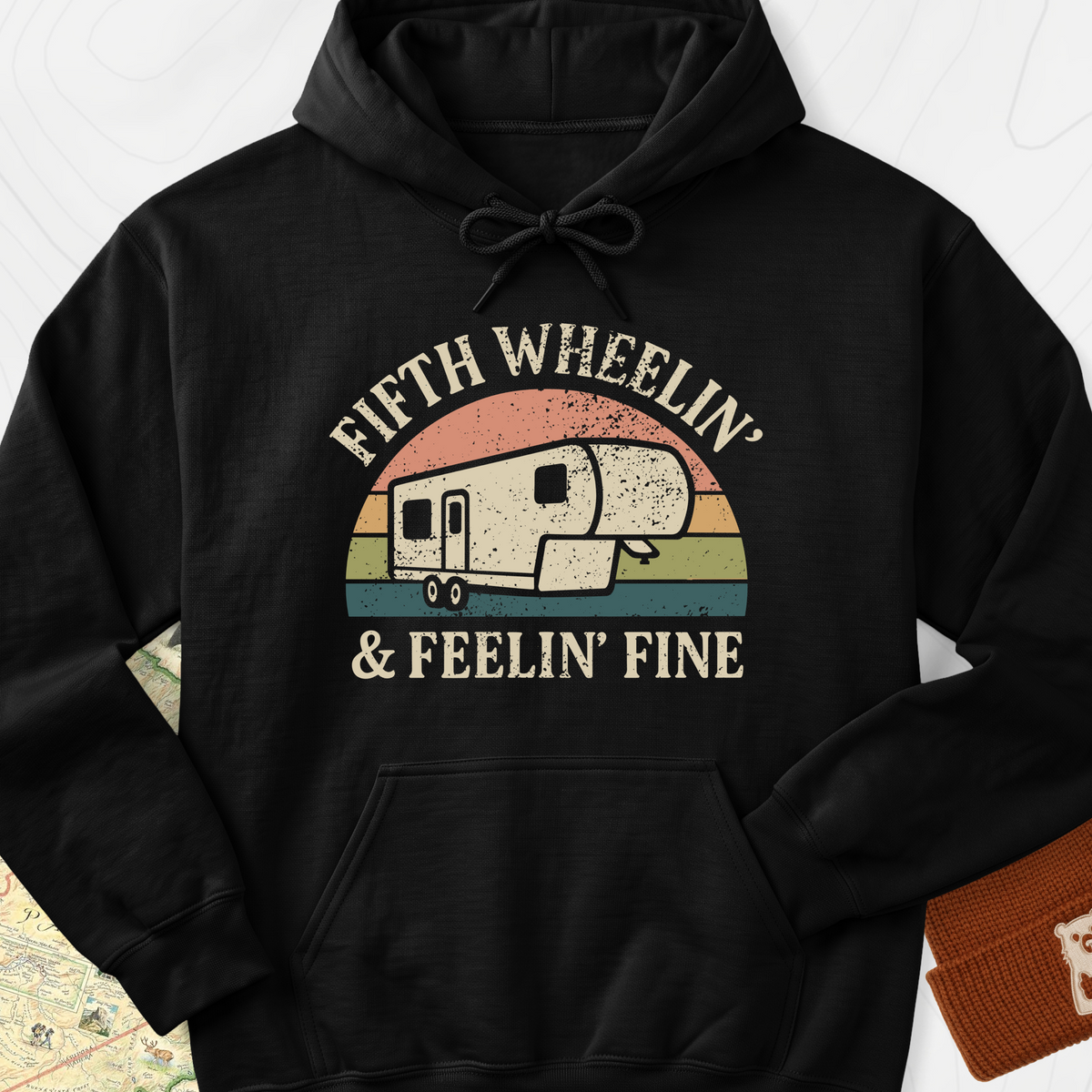 Fifth Wheelin' Hoodie - Black