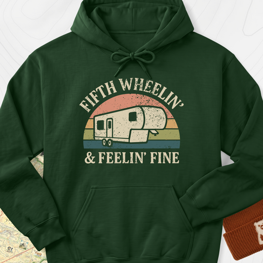 Fifth Wheelin' Hoodie - Forest Green