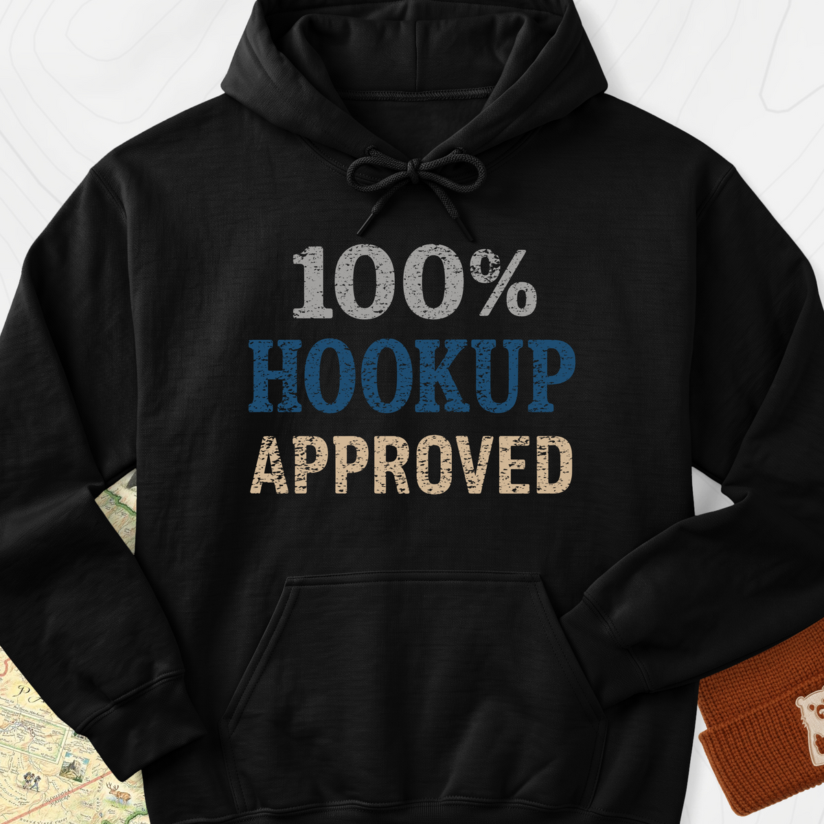 Hookup Approved Hoodie - Black