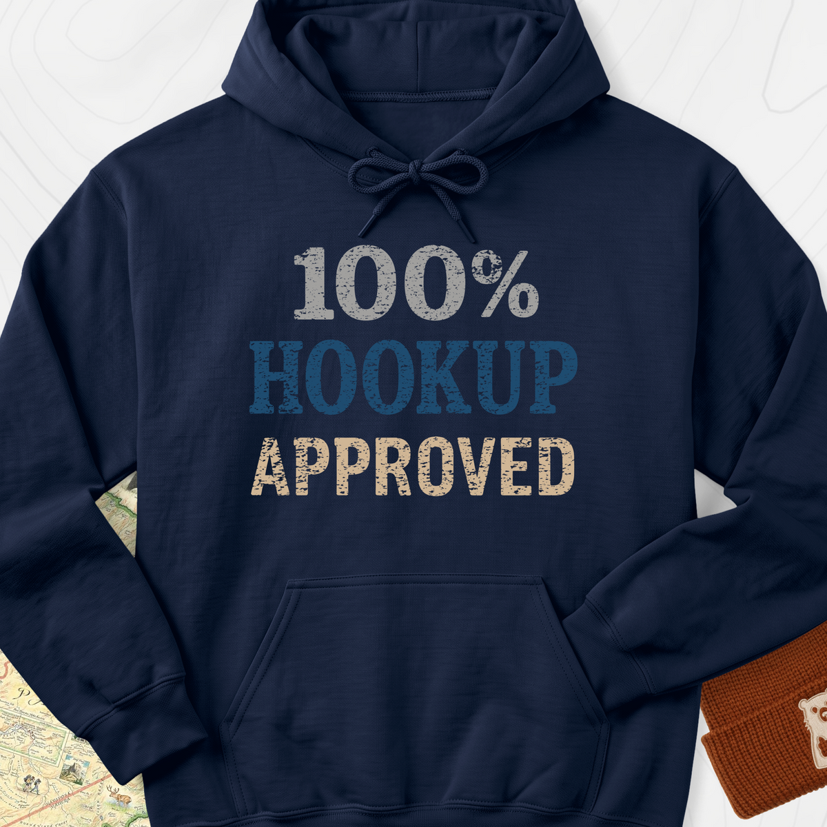 Hookup Approved Hoodie - Navy