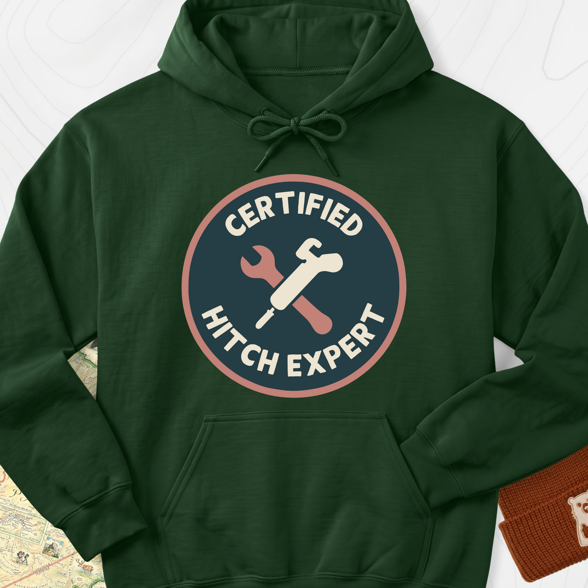 Hitch Expert Hoodie - Forest Green