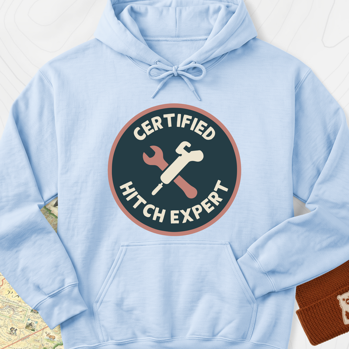 Hitch Expert Hoodie - Light Blue